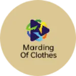 Business logo of Marding of clothes