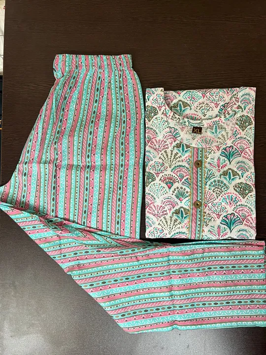 Two pieces Kurti pent set uploaded by Shubhprada Fashion Hub LLP on 5/13/2023