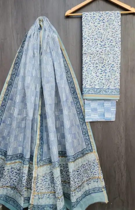 Chanderi silk suit  uploaded by Bagru Hand Block Print Jaipur on 5/13/2023