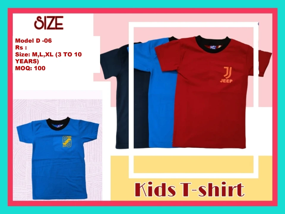 Boys T shirt ( 3 to 12 years) uploaded by Falcon enterprises on 5/13/2023