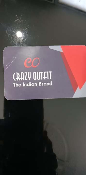 Visiting card store images of Crazy outfit the Indian brand 