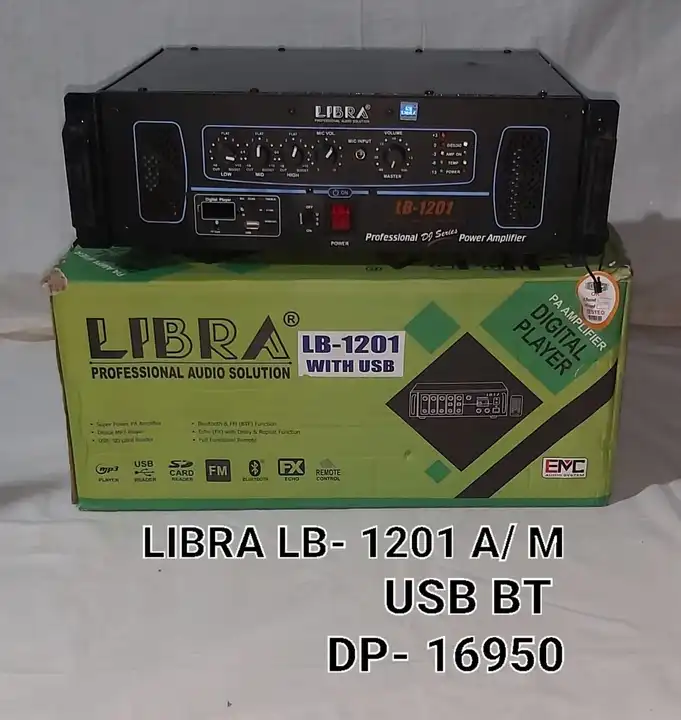LIBRA AMPLIFIER  HARD BASS (DJ - 1201) uploaded by New krishna electronic on 5/13/2023