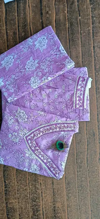 Cotton fabric fine quality afgani dupatta set  uploaded by M i Jaipur Kurties on 5/13/2023