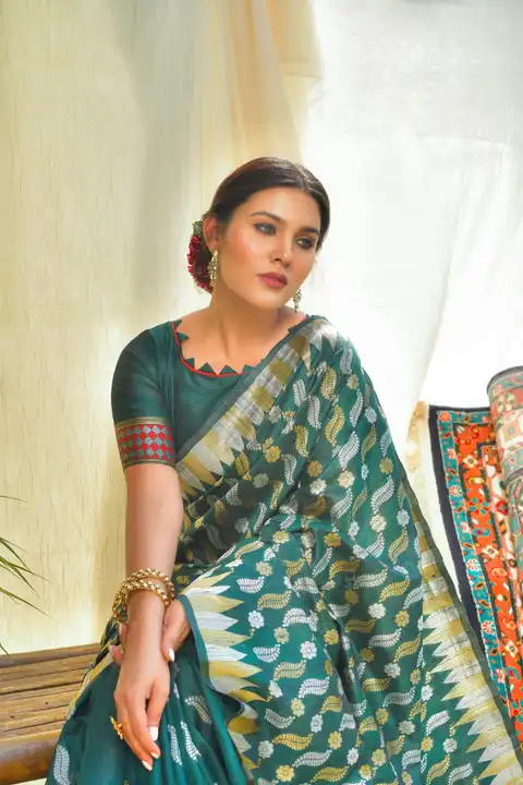 Pure TUSSAR silk saree uploaded by VARDHAK COLLECTION  on 5/13/2023