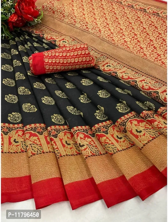 Art Silk Banarasi Printed saree uploaded by business on 5/13/2023
