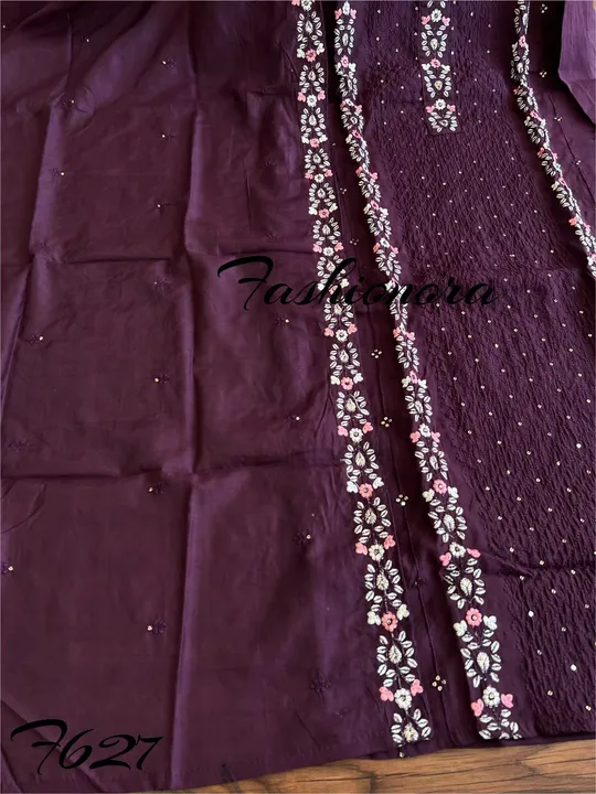 Premium Moda Silk Straight cut kurti with Beautiful Embr uploaded by Bharat Shopping Hub on 5/28/2024