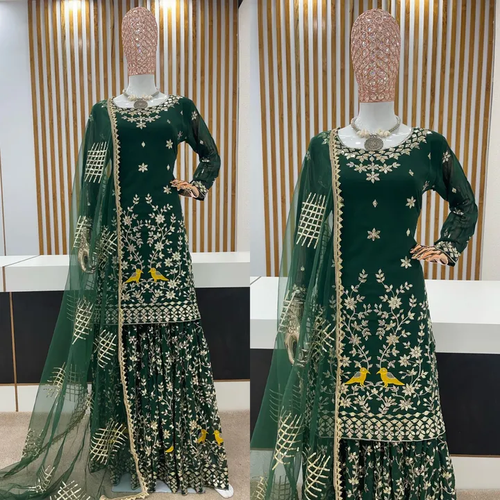 
👉👗 *Launching New Designer Party Wear Look New Top-Plazzo and Dupatta With Hea uploaded by BSH Mega Store  on 5/13/2023