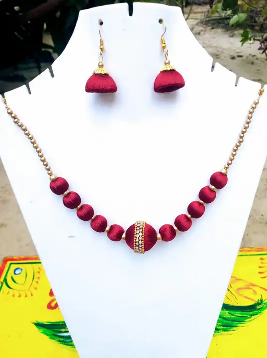 Silk Thread Jewellery  uploaded by Mansi Creation. on 5/13/2023