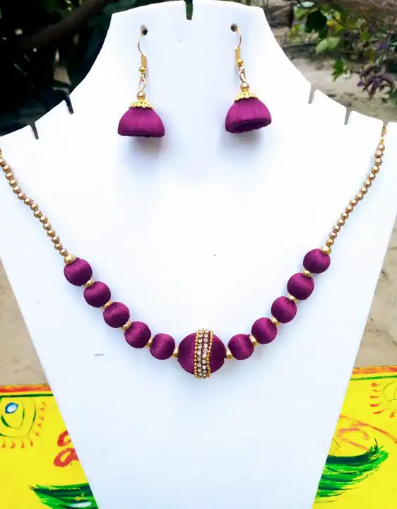 Silk Thread Jewellery  uploaded by Mansi Creation. on 5/13/2023