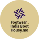 Business logo of Footwear . india boot house.mouda