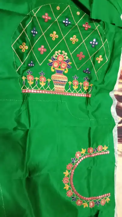 Malai silk blouse material uploaded by Bandhani handcrafted on 5/30/2024