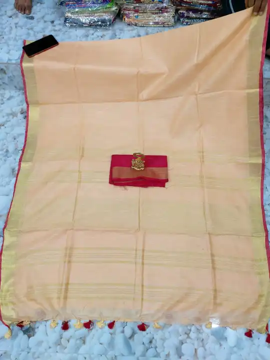 Linen by linen silk saree handloom  uploaded by Alok handloom on 5/13/2023