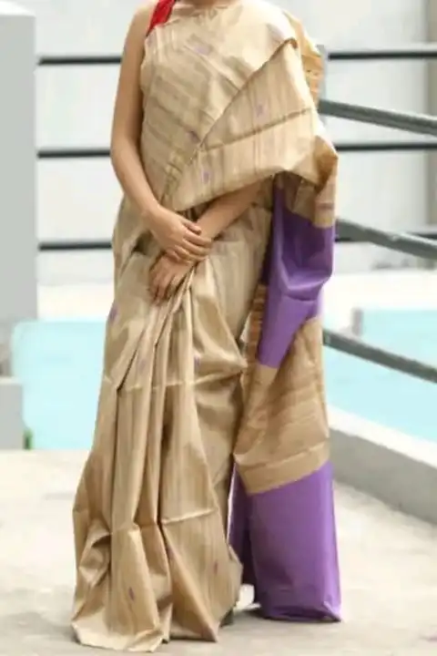 Tussar ghiccha bizli silk saree handloom  uploaded by Alok handloom on 5/13/2023