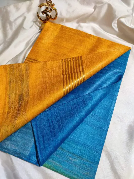 Tussar ghiccha dey silk saree handloom  uploaded by Alok handloom on 5/13/2023