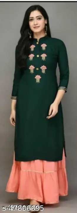 Kurti with sarara set uploaded by Panghat collection on 5/13/2023