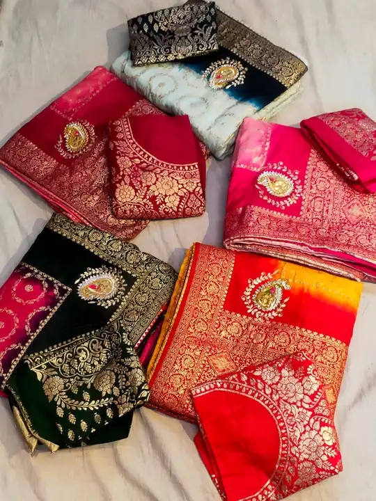 💥Super new design launch saree💥
 special saree 
👉👉pure  dola silk Faag design silk fabric👉
Heav uploaded by Gotapatti manufacturer on 5/14/2023