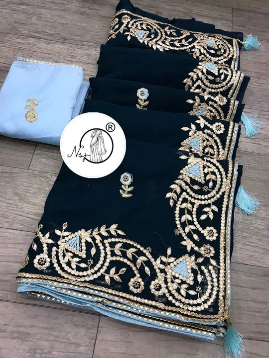 presents balika vadhu saree

beautiful colour combination saree for all ladies 

👉keep shopping wit uploaded by Gotapatti manufacturer on 5/14/2023