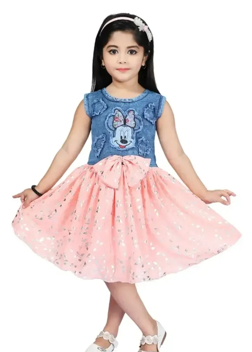 GIRLS KNEE LENGTH PARTY DRESS uploaded by Girls collection  on 5/14/2023
