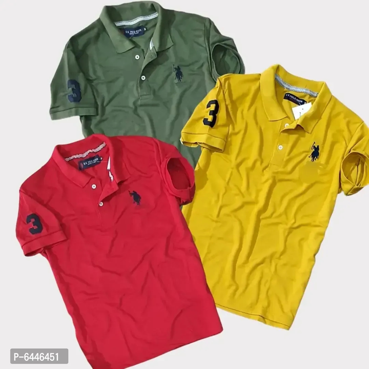Stunning Matty Cotton Self Pattern Polos For Men- uploaded by Chauhan's Brothers on 5/14/2023