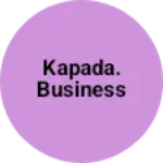 Business logo of Kapada. Business