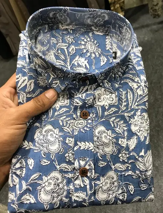 Sanganeri Printed half Sleeves Shirts / Cod Available / Starting Price uploaded by Hindustan Trading Company on 5/14/2023