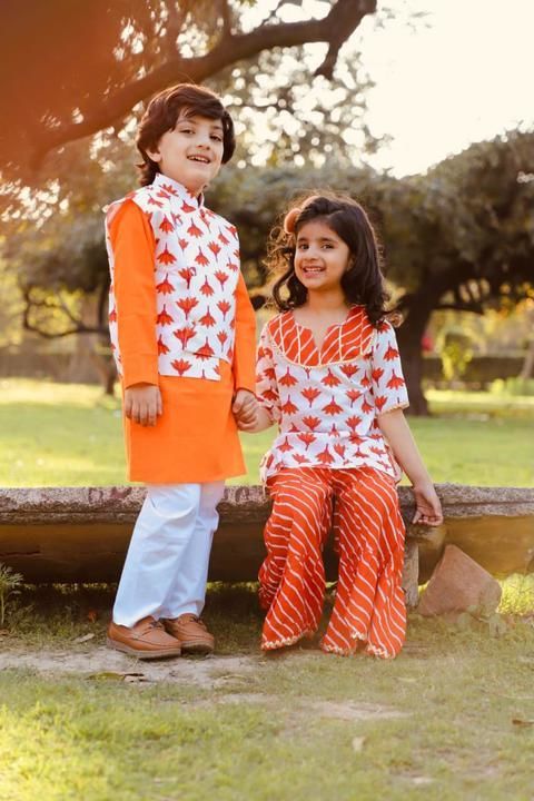 Matching for brother and sister uploaded by Sri Fashions  on 3/9/2021