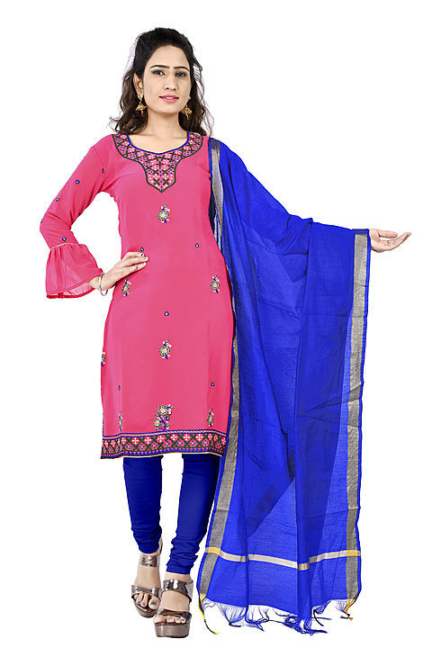 Post image Hey! Checkout my new collection called Georgette Embroidered Salwar Suit .
