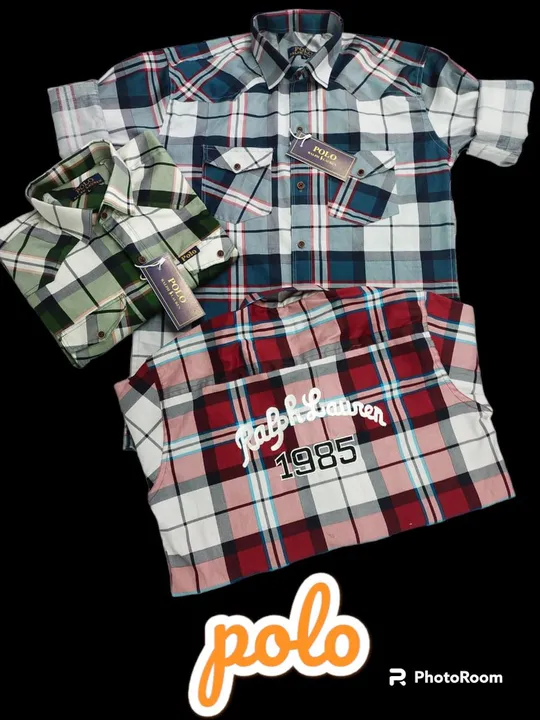 shirt check double pocket laffer size m l xl uploaded by business on 5/14/2023