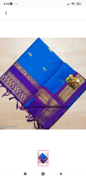 Gadwal kalyani cotton saree uploaded by Arohi collection on 5/14/2023