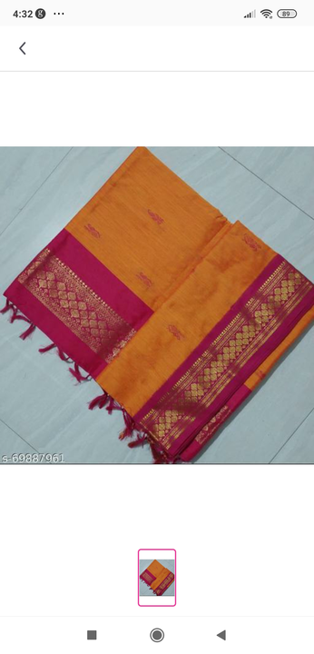 Gadwal kalyani cotton saree uploaded by Arohi collection on 5/14/2023