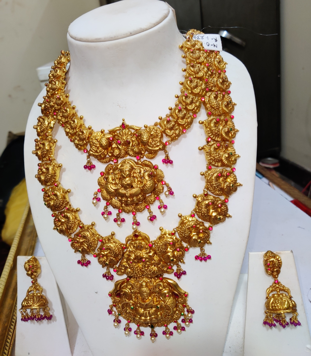 Temple jewellery uploaded by Sri Guru jewellery work on 5/14/2023