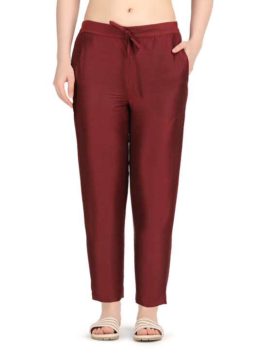 Women maroon trouser (kurti pant) uploaded by NOORI LIBAAS on 5/23/2024