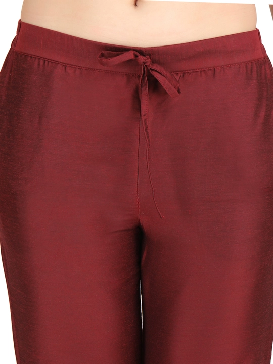 Women maroon trouser (kurti pant) uploaded by NOORI LIBAAS on 5/14/2023