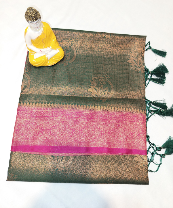 New copper soft silk sarees  uploaded by LIKESH SILK SAREES on 5/14/2023