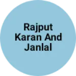 Business logo of Rajput karan and janlal store