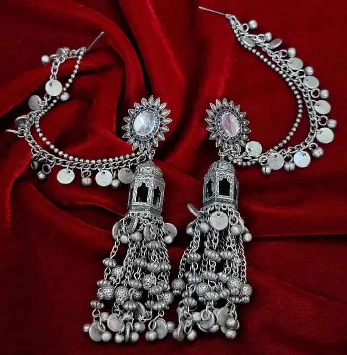 Oxidised earrings  uploaded by Sb designs on 5/14/2023