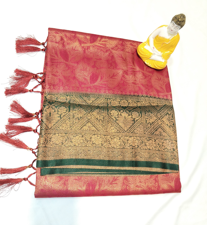 Copper soft silk sarees  uploaded by LIKESH SILK SAREES on 5/14/2023