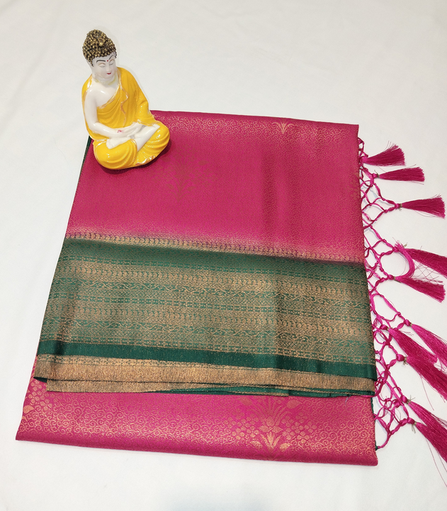 New copper Soft silk sarees  uploaded by LIKESH SILK SAREES on 5/14/2023