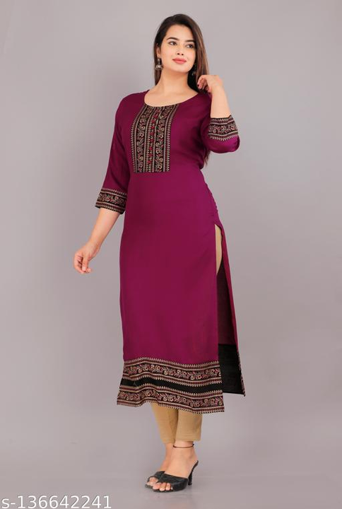 Printed kurti uploaded by business on 5/14/2023