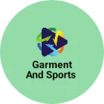 Business logo of Garment and sports