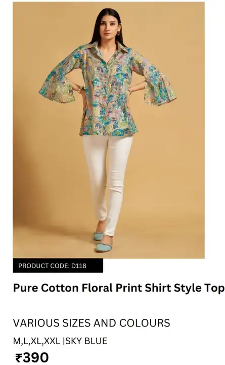 Mal cottan print gold foilshirt  uploaded by Gatik fashion on 5/14/2023