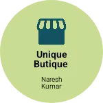 Business logo of Unique butique