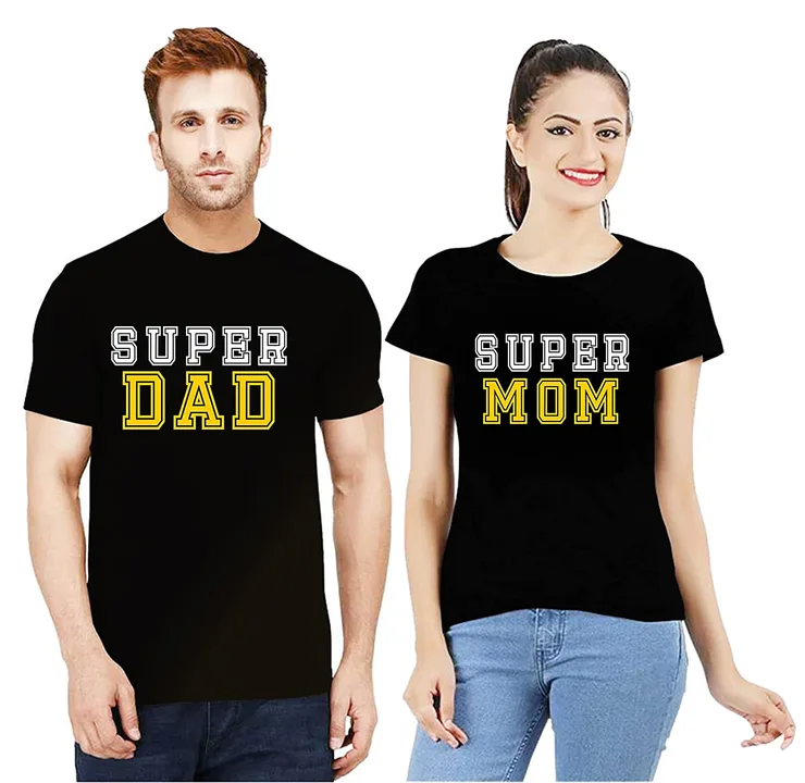 Tshirt for mom and dad uploaded by Antilia Fashion Collection on 5/14/2023