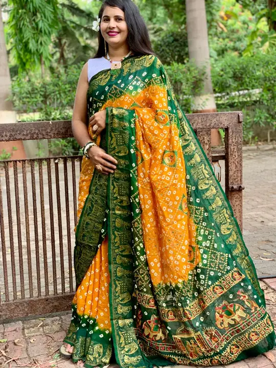 Bandhej silk saree  uploaded by SAURYA LIFE STYLE on 5/14/2023