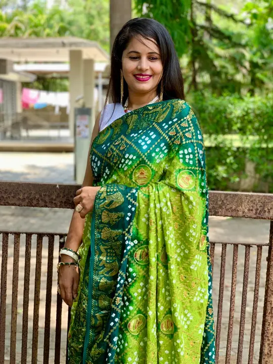 Bandhej silk saree  uploaded by SAURYA LIFE STYLE on 5/14/2023