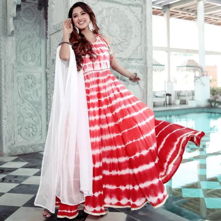 Beautiful leheriya gown  uploaded by Sharma studio on 5/14/2023