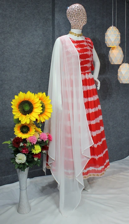 Beautiful leheriya gown  uploaded by Sharma studio on 5/14/2023