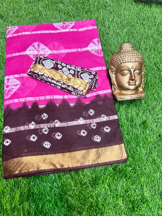 Cotton saree uploaded by Nandini butique on 5/14/2023