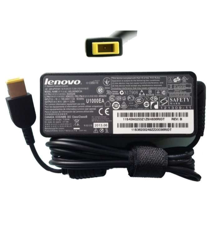 Lenovo adaptor - 65 w USB pin uploaded by Samrat technologies on 5/14/2023