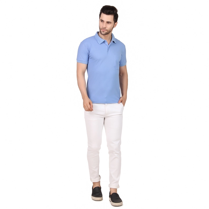Polo T shirt for Men Sky Blue uploaded by Urban Rod on 5/14/2023